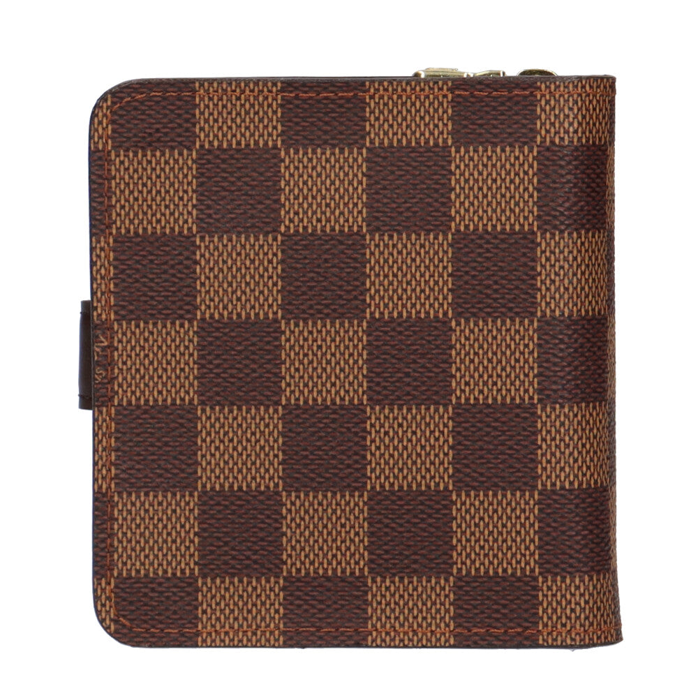 ルイヴィトン LOUIS VUITTON ダミエ コンパクトジップ 二つ折り財布