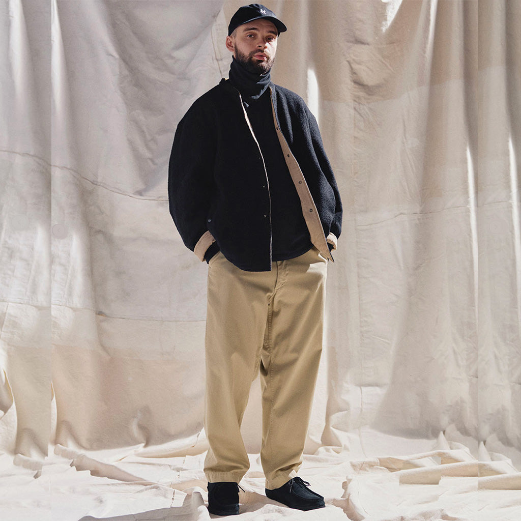 nanamica : Wide Chino Pants (Khaki) – Reggieshop