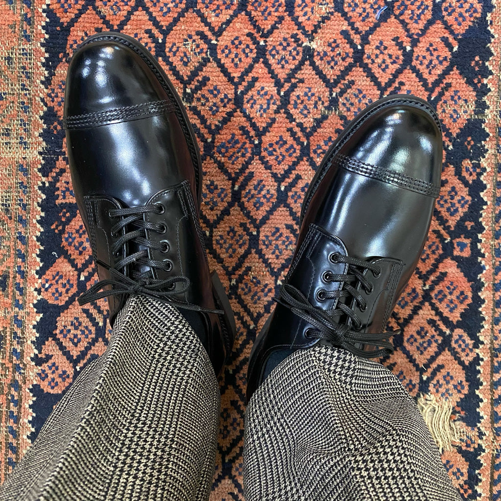 SANDERS : Military Derby Shoe (Black) – Reggieshop