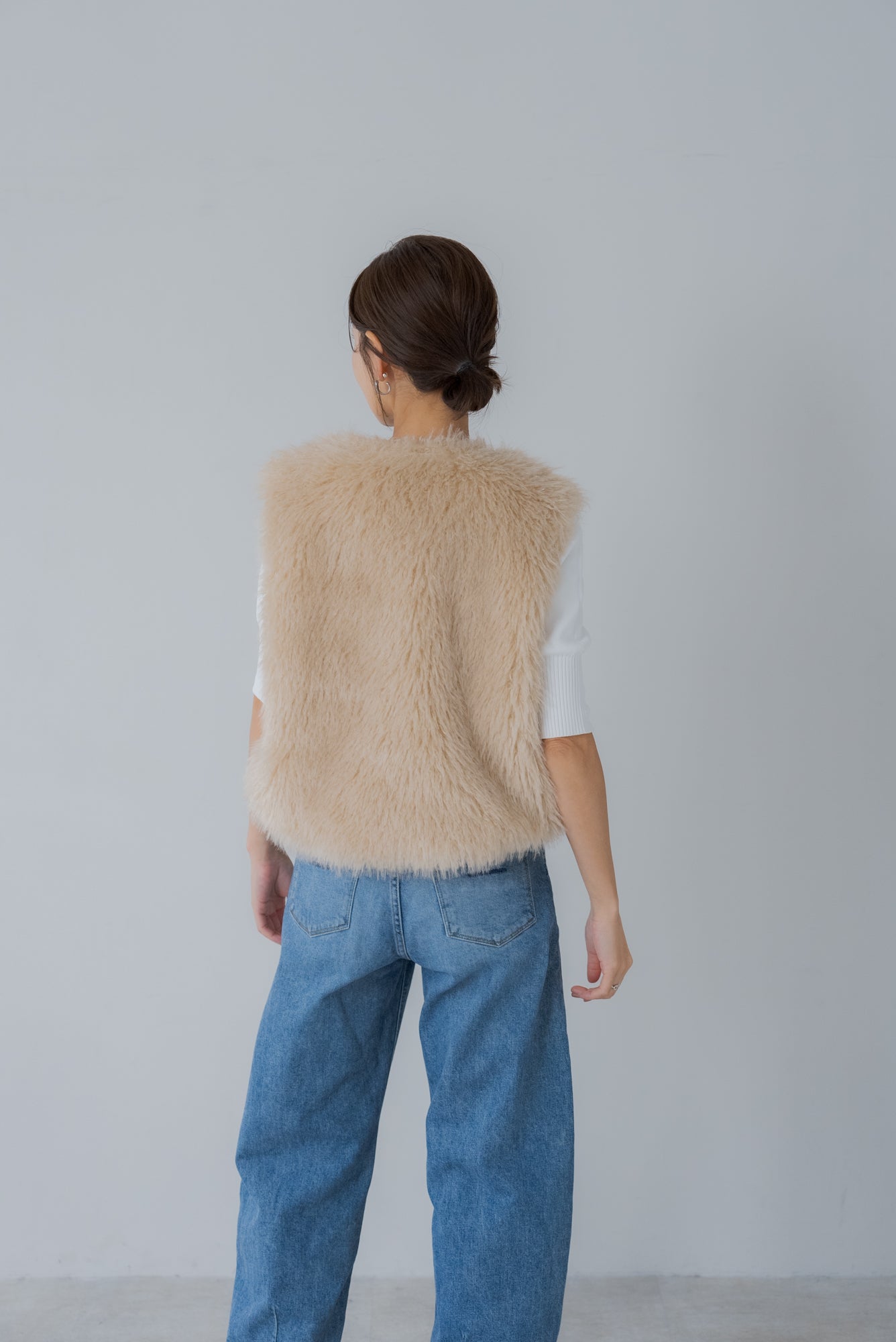 ドロストファーベスト｜DRAWSTRING FUR VESTの通販｜regleam