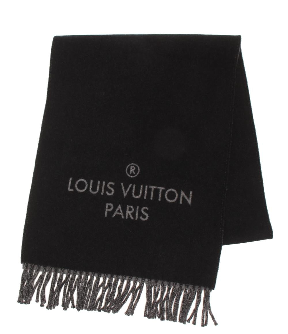 美品 LOUIS VUITTON マフラー エシャルプ シティアルプス ロゴワッペン