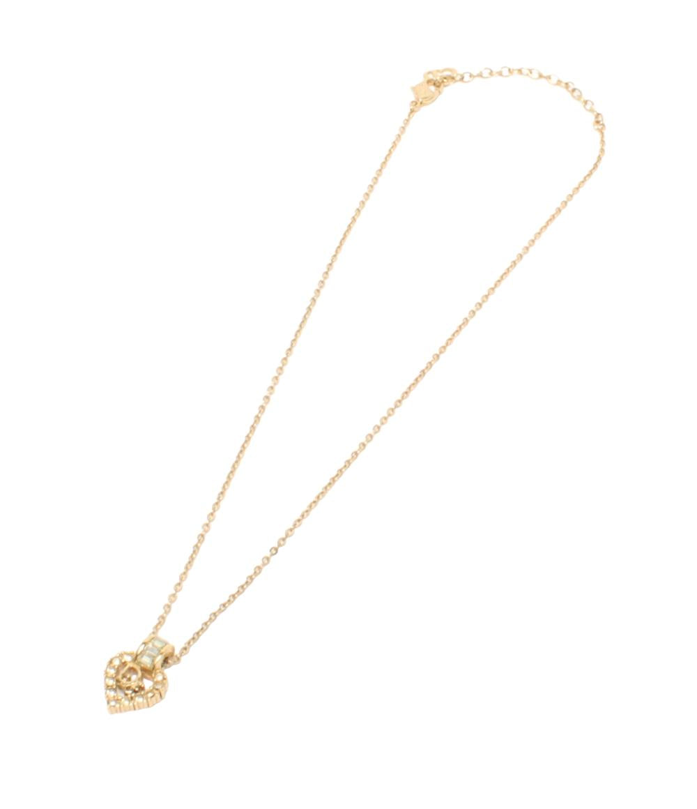 Christian Dior ネックレス Diorロゴ ハートモチーフ レディース