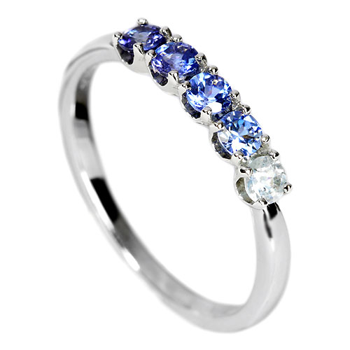 ベニトアイト0.5ct エタニティ プラチナ リング（指輪）Aタイプ【品質