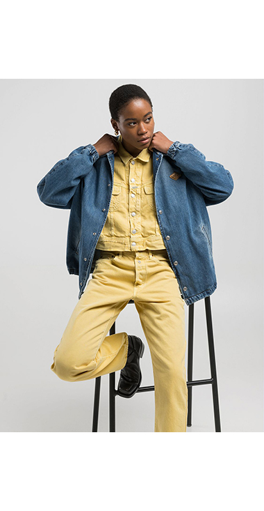 9Z1 ECO PLUS イエローデニムジャケット（セットアップモデル