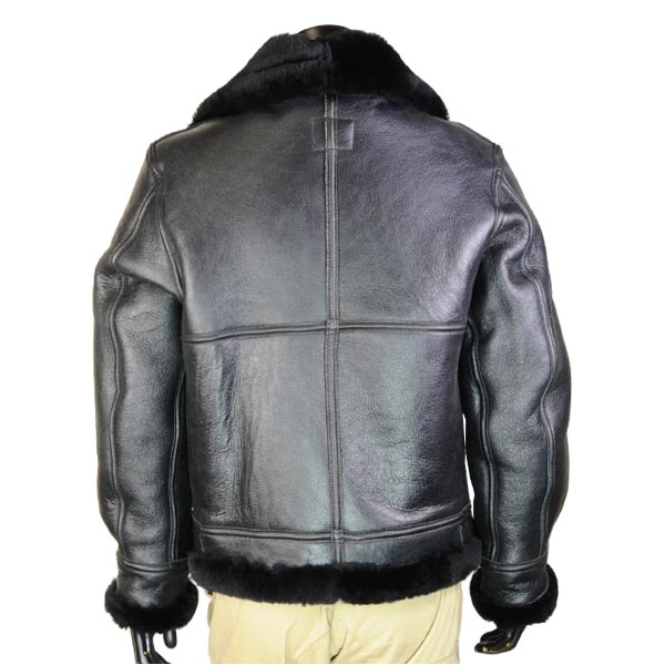 AVIREX B-3 フライトジャケット ムートン ブラック | ミリタリー