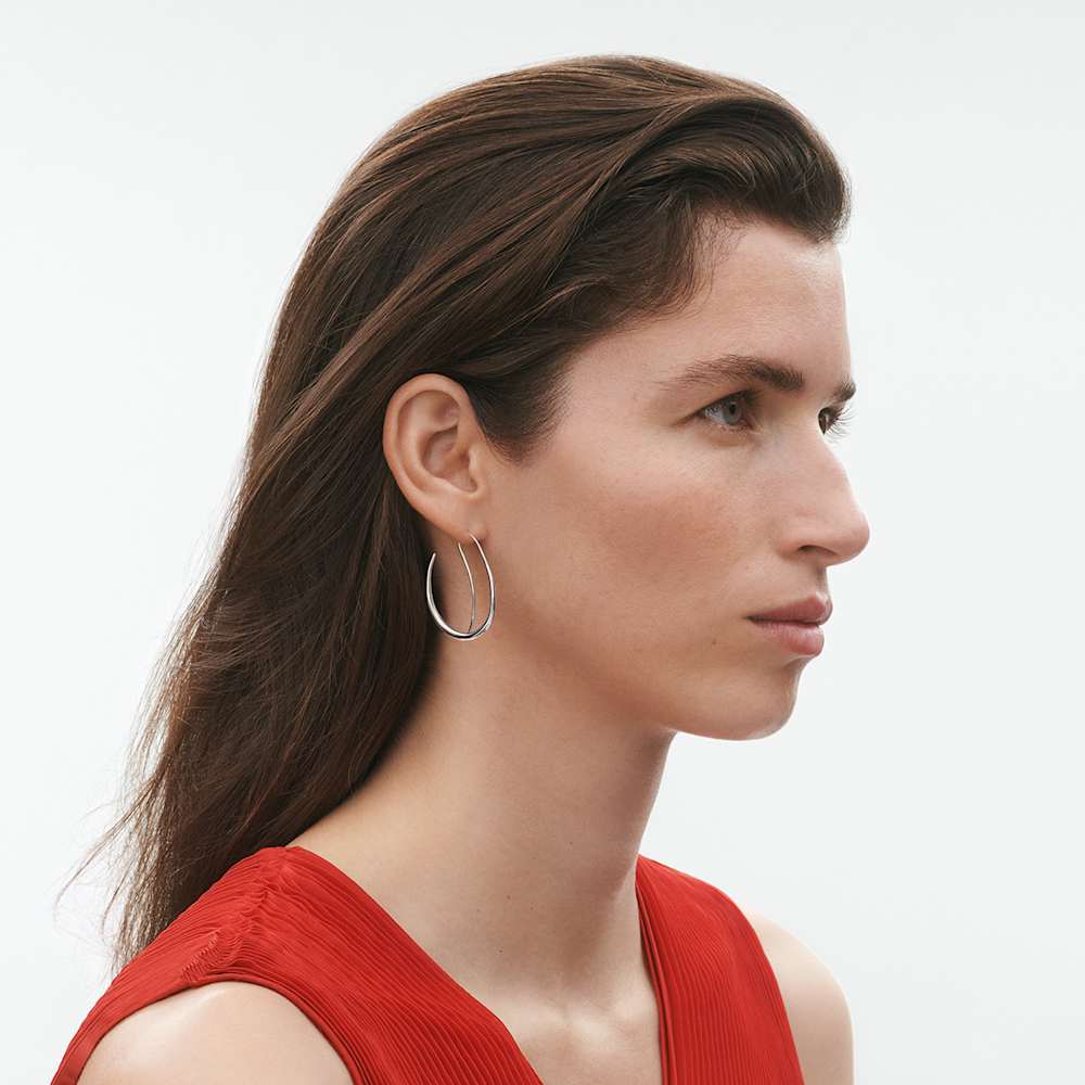 オフスプリング(Offspring) イヤーフープ - スターリングシルバー