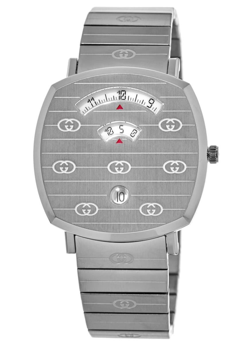 Gucci Grip 38mm Stainless Steel Unisex Watch YA157410 | WatchMaxx
