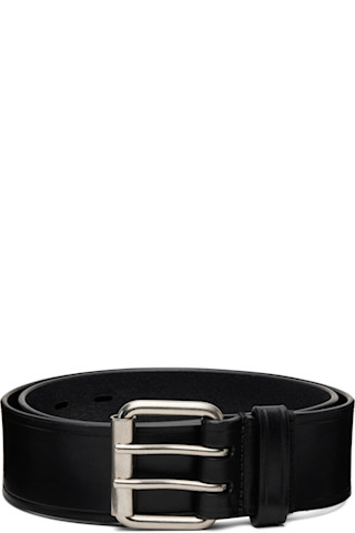 Dries Van Notenのブラック レザーベルトがセール中