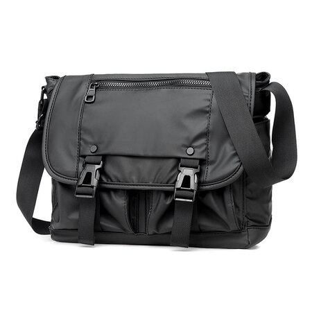 Whatna フラップ ショルダーバッグ メンズ 斜めがけ メッセンジャー