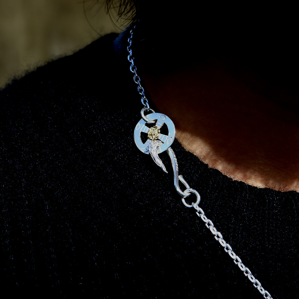 TADY&KINGイーグル フック＆レギュラーホイールK18ローズ付きチェーン