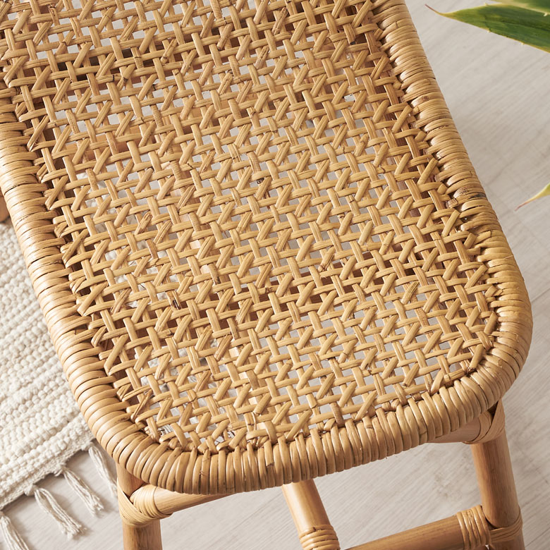 スツール ラタン 籐 天然素材 チェア 椅子 いす イス スクエア 長方形