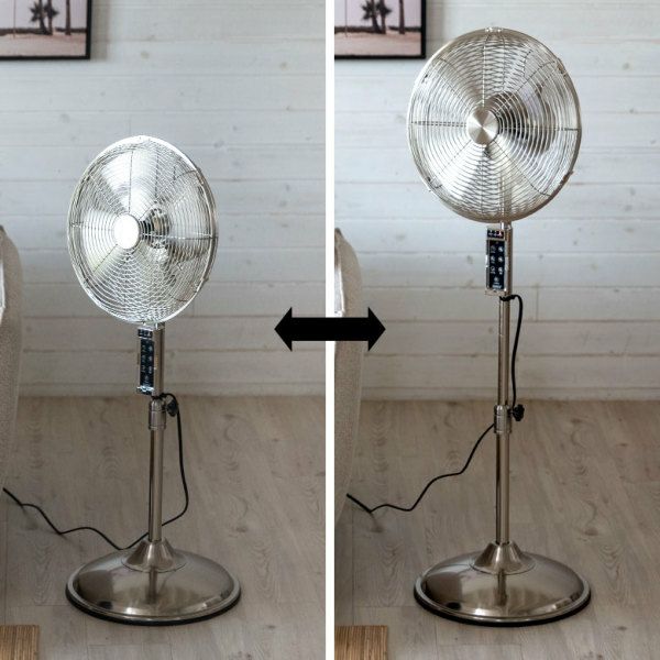 リビングファン メタル シルバー ブロンズ リモコン付き [93011]【 12