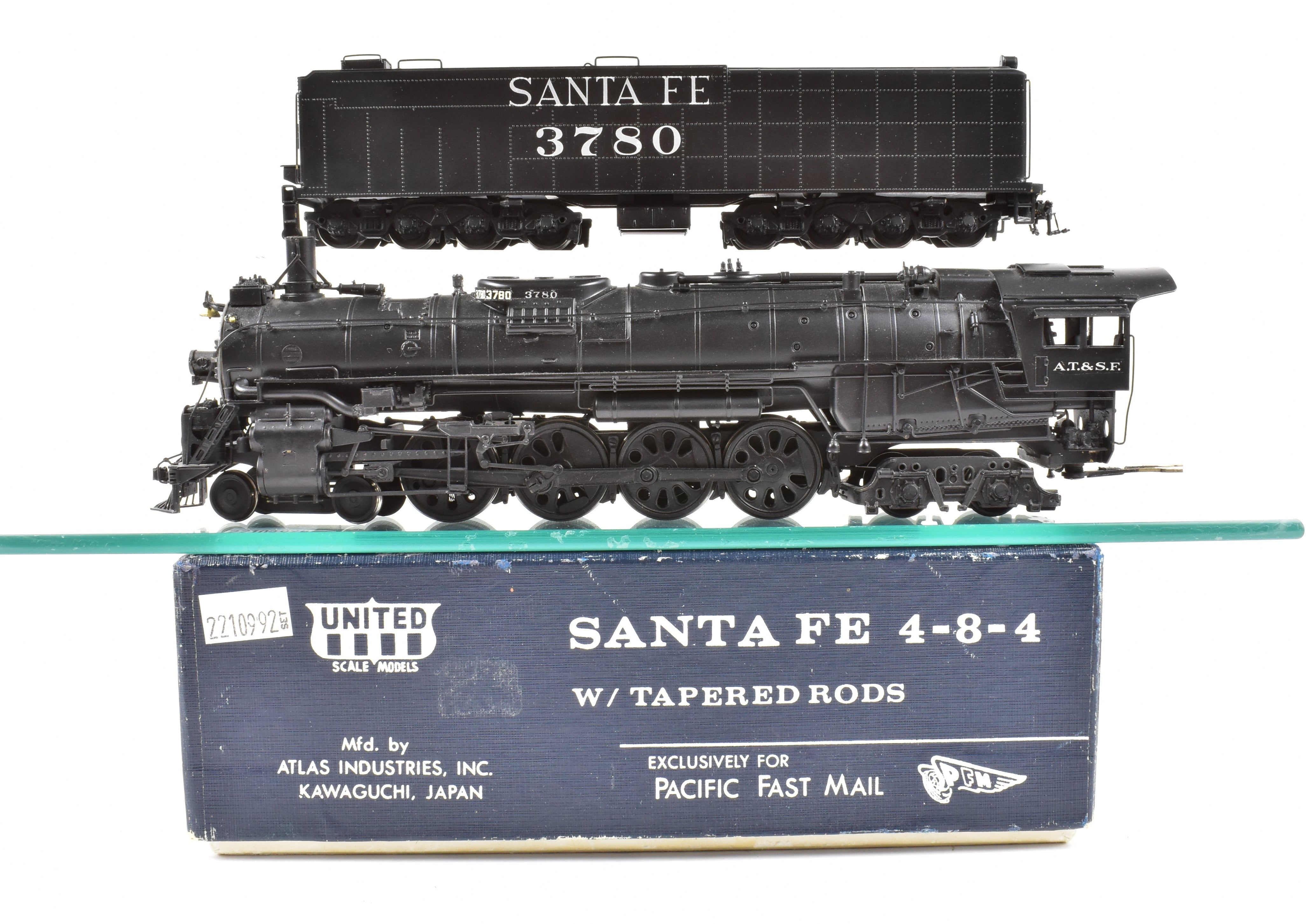 HO Brass CON PFM - United ATSF - Santa Fe 4-8-4 Northern Tapered