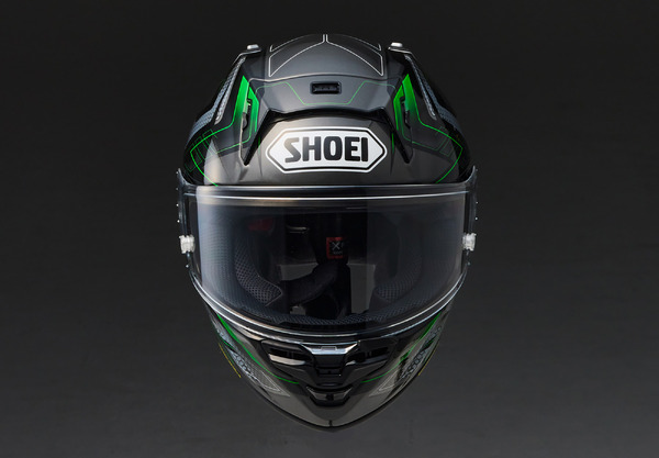カワサキとSHOEIがコラボ、フルフェイスヘルメット『X-Fifteen』に限定