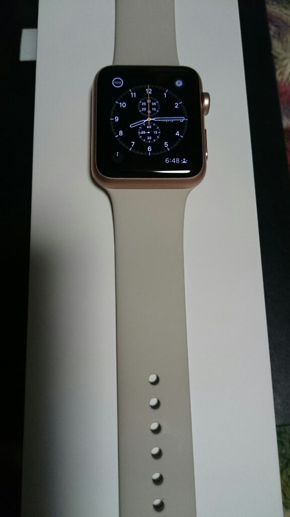 やっとWATCH…』 Apple Apple Watch Sport 42mm MLC62J/A [ストーン
