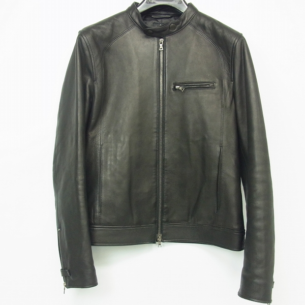 PS Paul Smith/ピーエス ポールスミス ラムレザー シングル ライダース