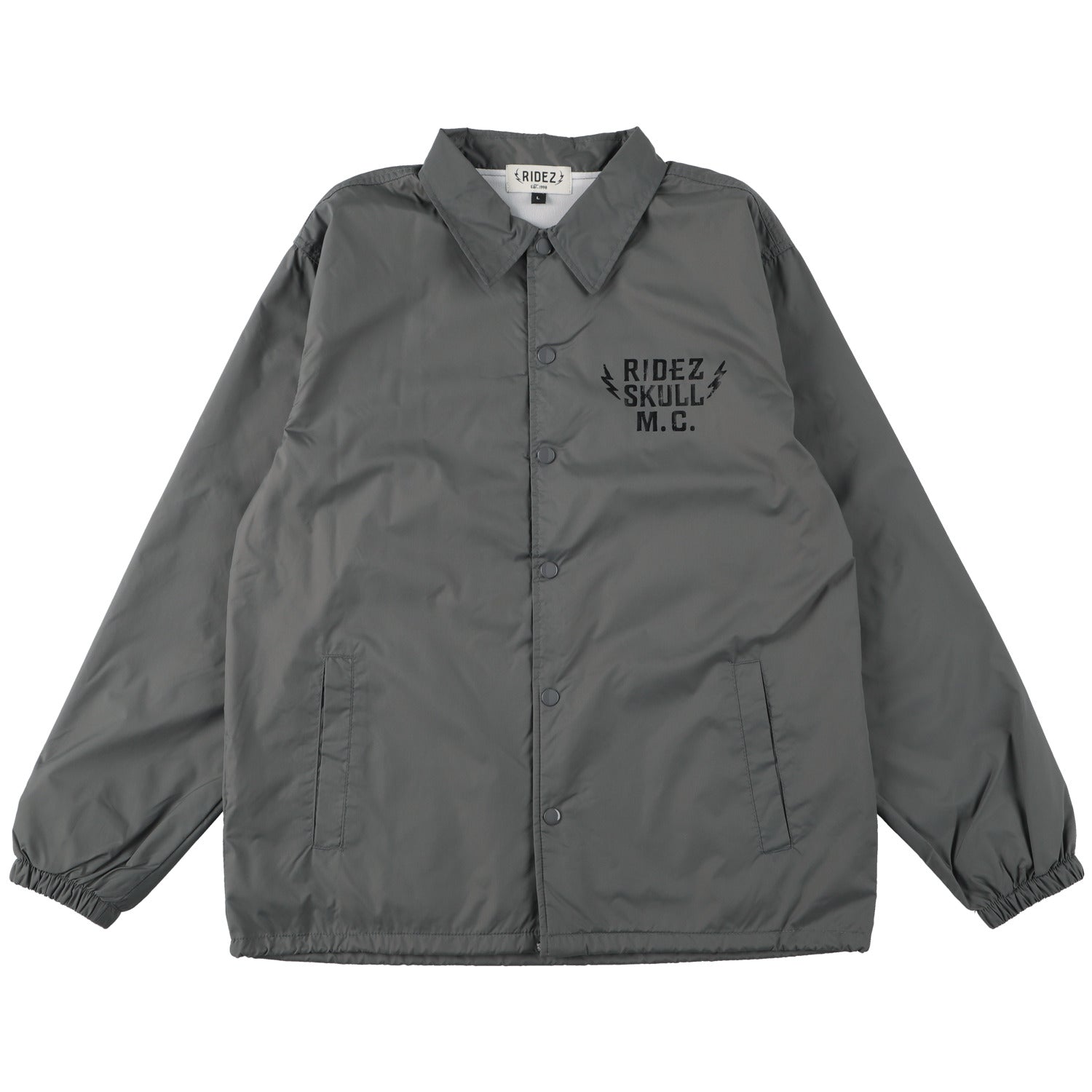 RIDEZ SKULL MC COACH JKT バイク 防風 コーチ ジャケット RCJ06