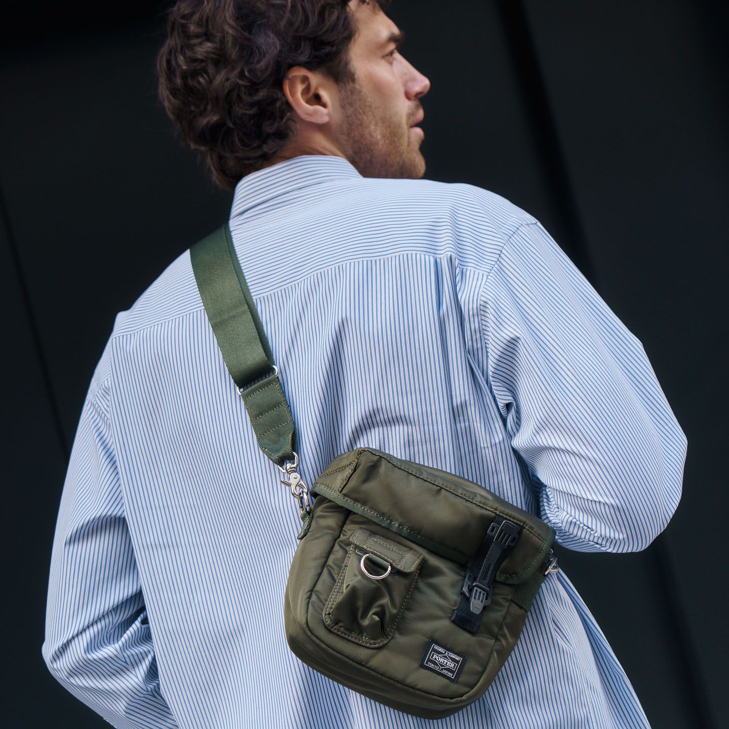 Comme des Garçons Homme x Porter Sling Bag - Khaki