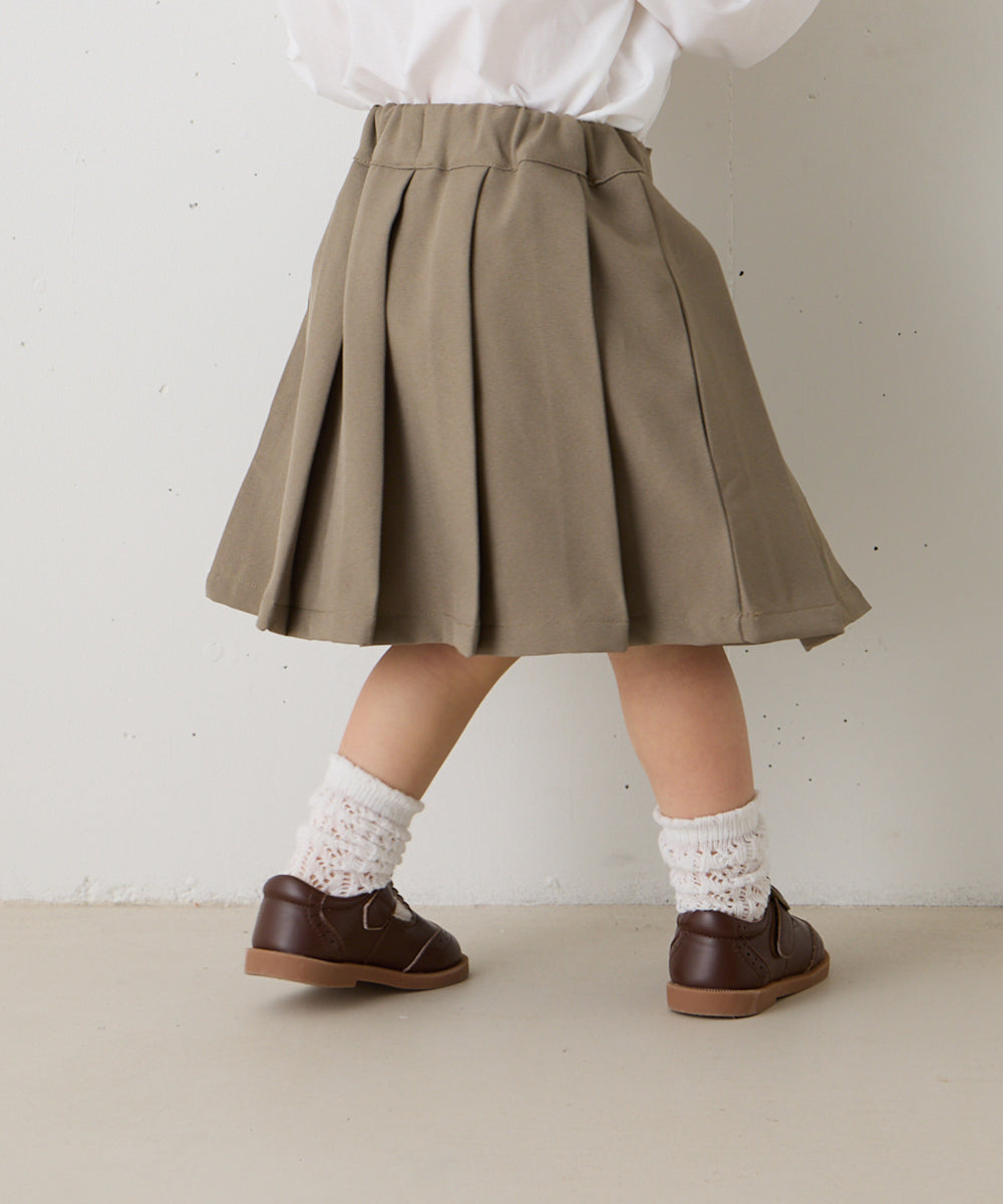 ノーカラージャケットプリーツスカートセットアップ