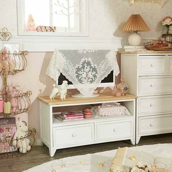 直送】フレンチカントリー風テレビ台(小)｜かわいいお姫様インテリア
