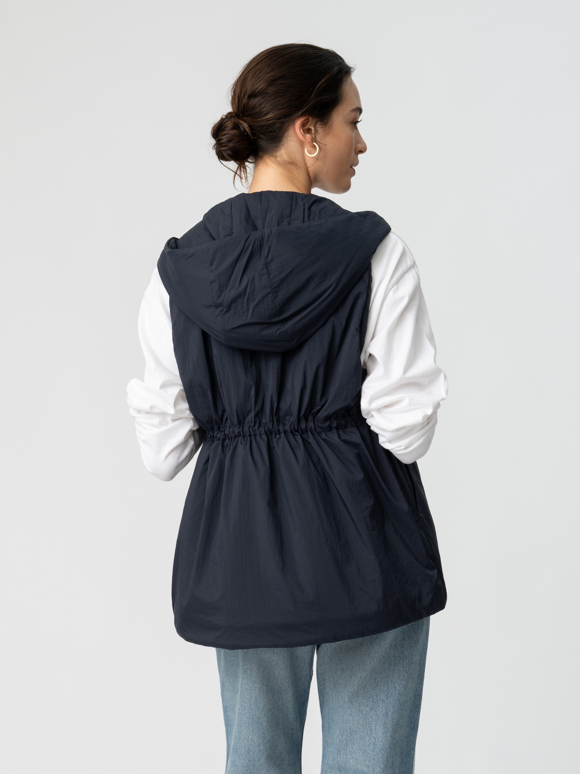 ロンハーマン フードベスト フードベスト（ネイビー/グレージュ）｜Ron