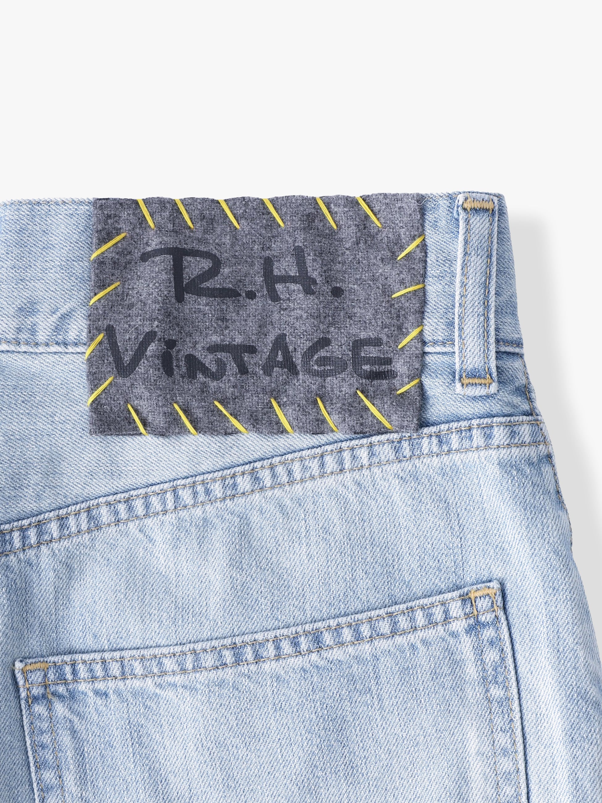 オーガニックコットン ビッグデニムパンツ｜RH Vintage(アールエイチ