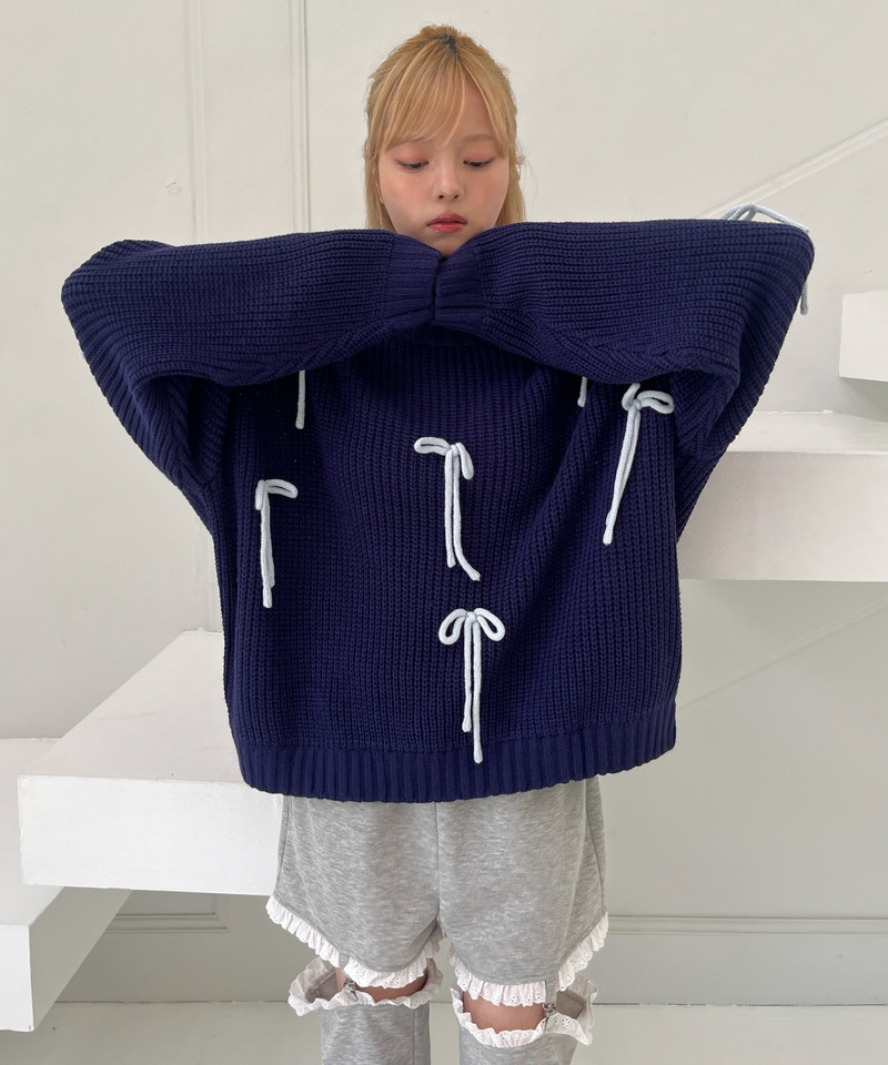 Lovely Ribbon Knit｜MORE self LOVE モアセルフラブ 商品詳細