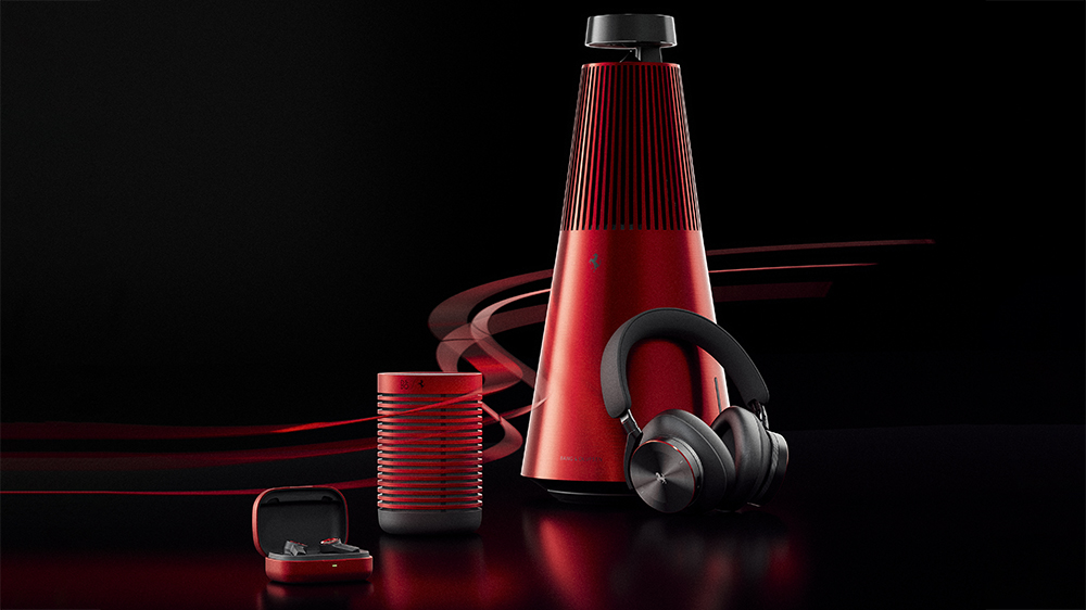 Bang & Olufsen and Ferrari Unveil Racy Red Speakers and Headphones