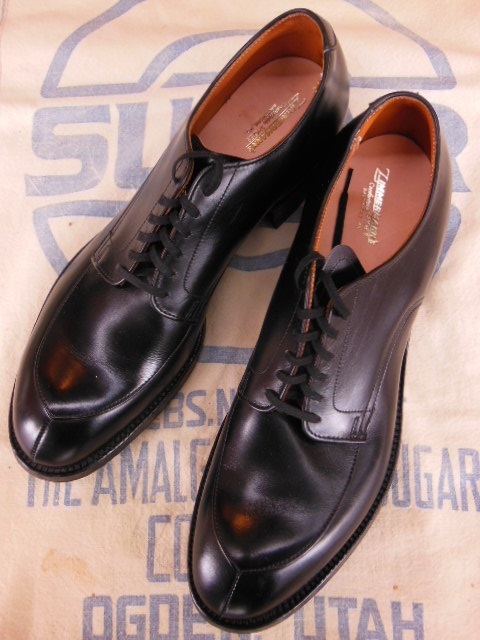 DEADSTOCK ALDEN/ZIMMERMANN'S SHOES Vチップ 539 ブラック9A - ROCK-A