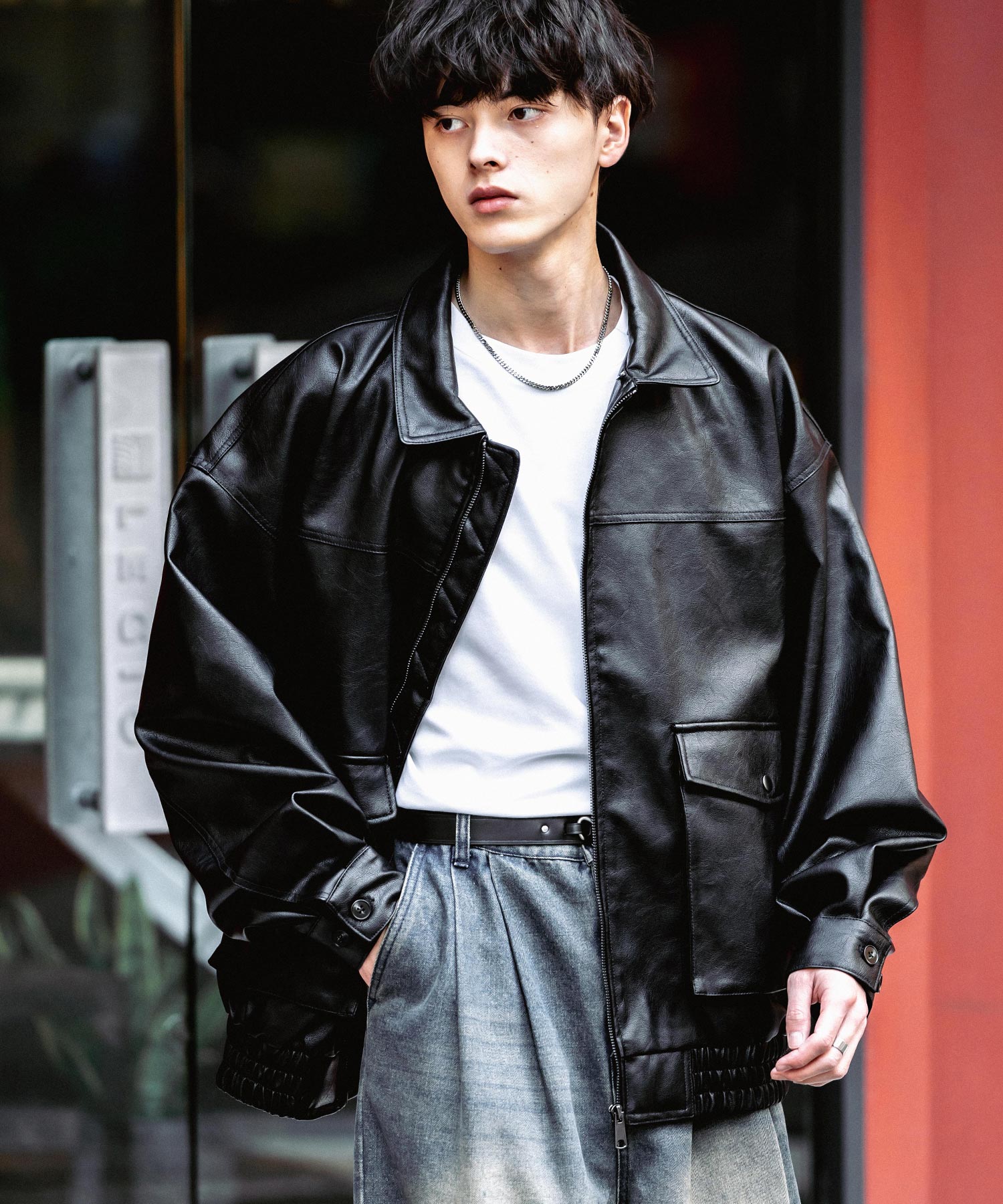 オーバーサイズPUレザー G-1型フライトブルゾン 13760 – Rocky Monroe