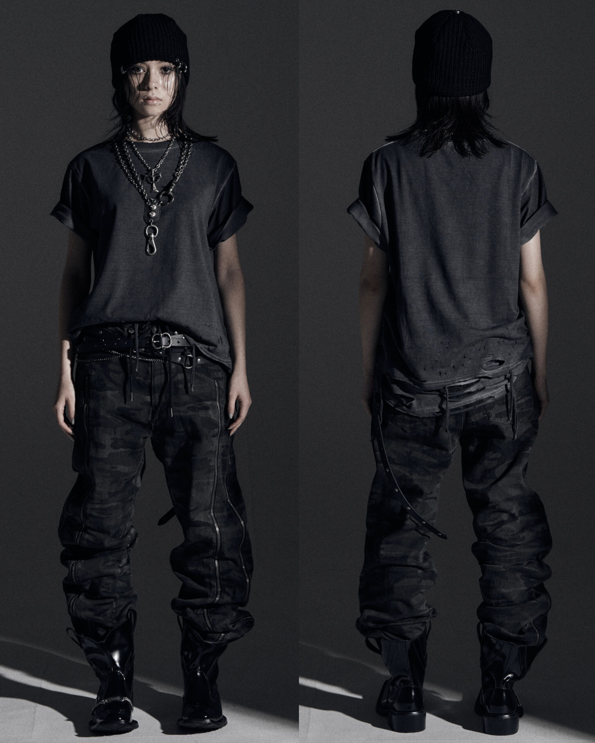 ZIP WIDE BAGGY PANTS – Rosen Kreuz