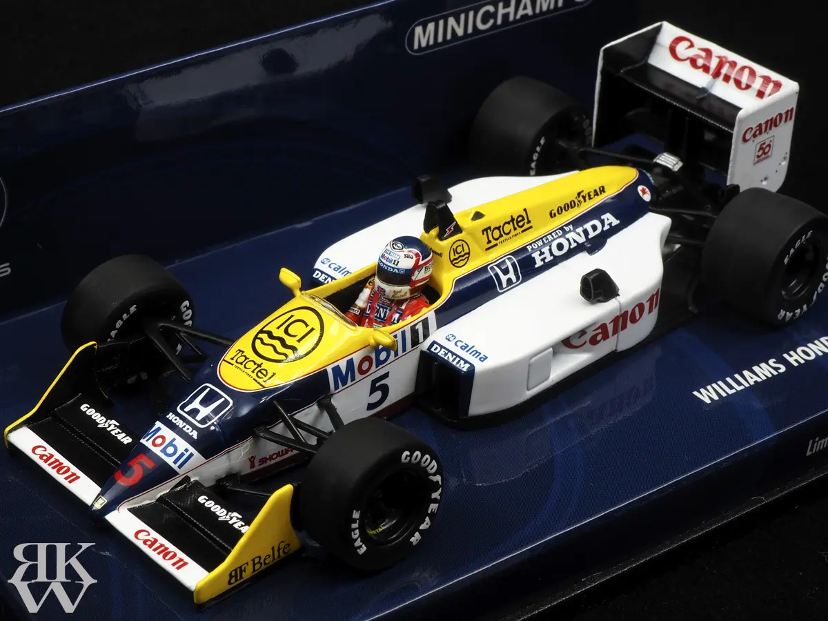 ミニチャンプス 1/43 ウイリアムズ ホンダ FW11B ナイジェル・マンセル