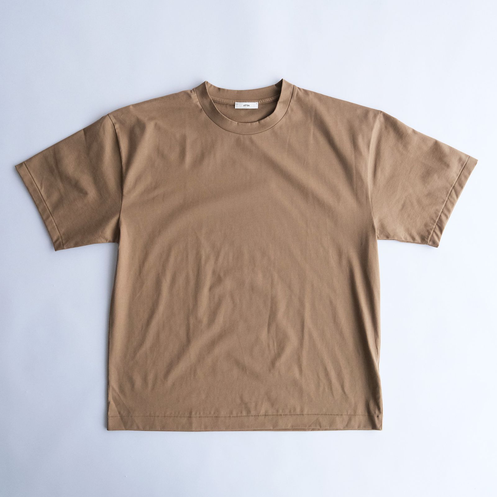 ATON - Suvin 60/2 Oversized T-Shirt -Tシャツ-（Camel / キャメル