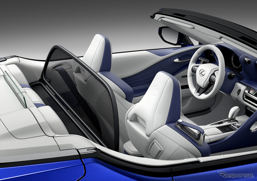 レクサス LC コンバーチブル、室内への風をコントロールする新技術搭載