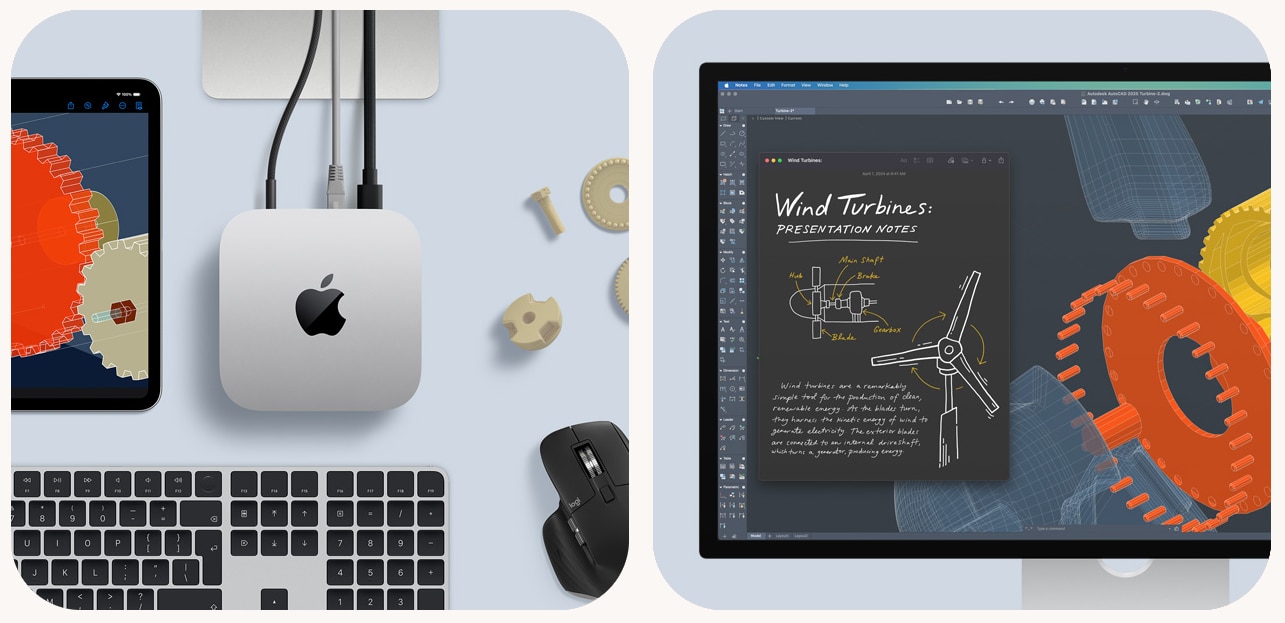 Mac Mini PC Apple cu procesor Apple M4, 10 nuclee CPU and 10