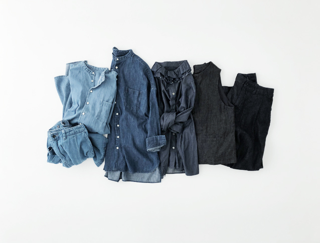 ネストローブ リネンルーズミディカラーシャツ web 限定 !! >> デニム 4タイプ | ONLINE SHOP | nest Robe Shop Blog