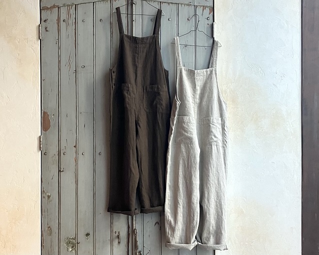 ブラックリネン起毛 オーバーオール** | KITTE丸の内店 | nest Robe