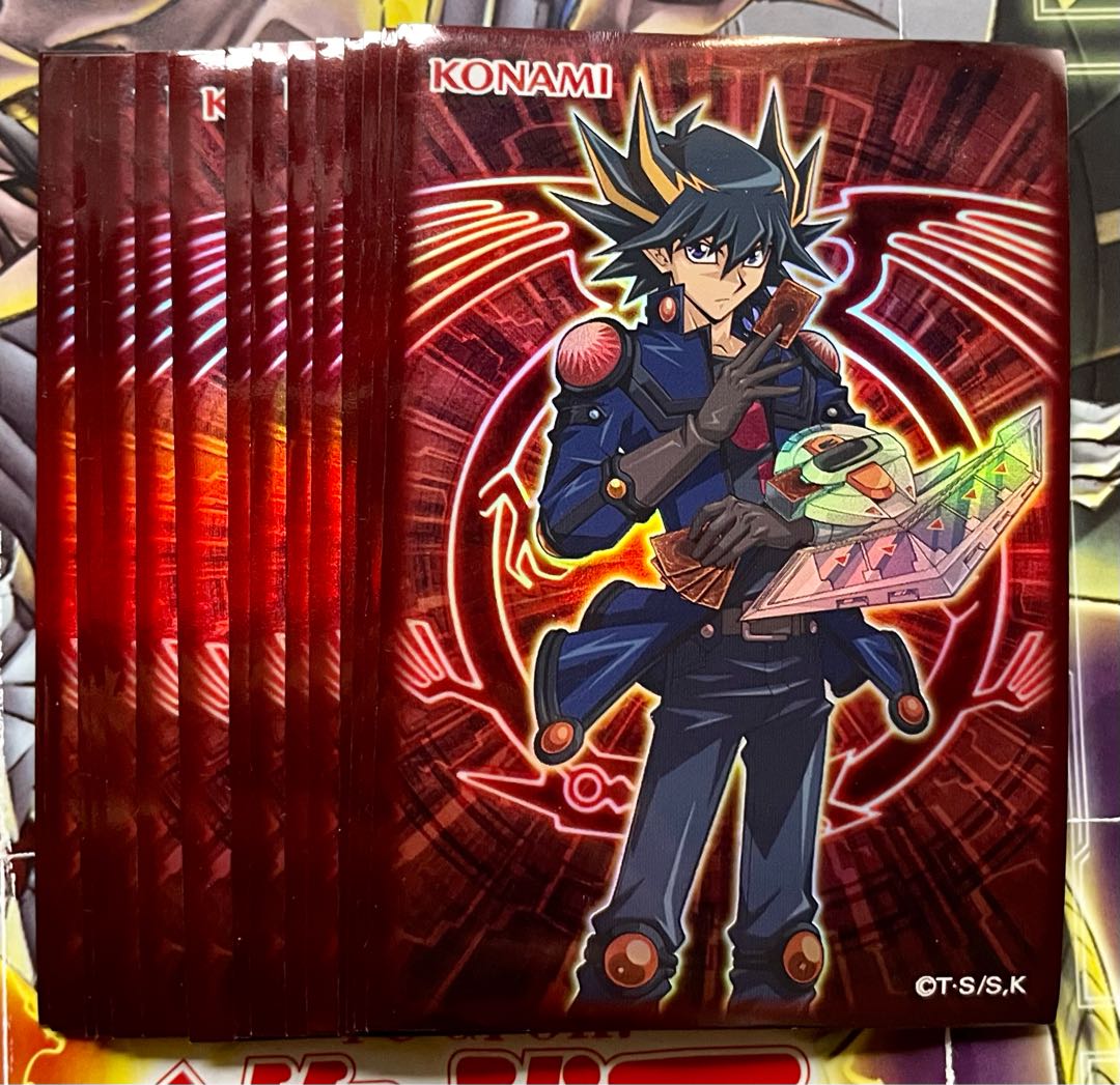 遊戯王 不動遊星 公式スリーブ 15枚セット 竜の紋章 シグナー竜 背景絵