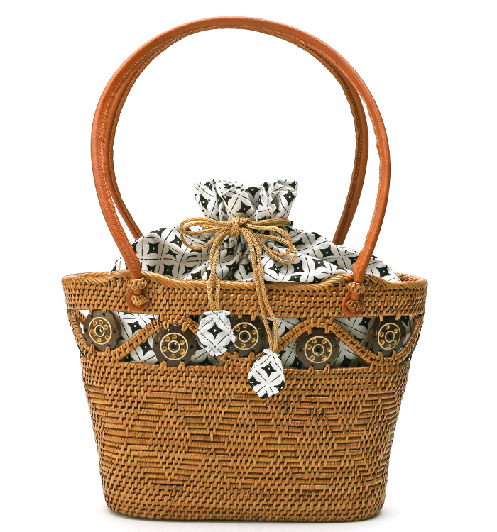 アタバッグ バリ島伝統工芸品 籠バッグ No.5ZI-0064-00の通販｜きもの