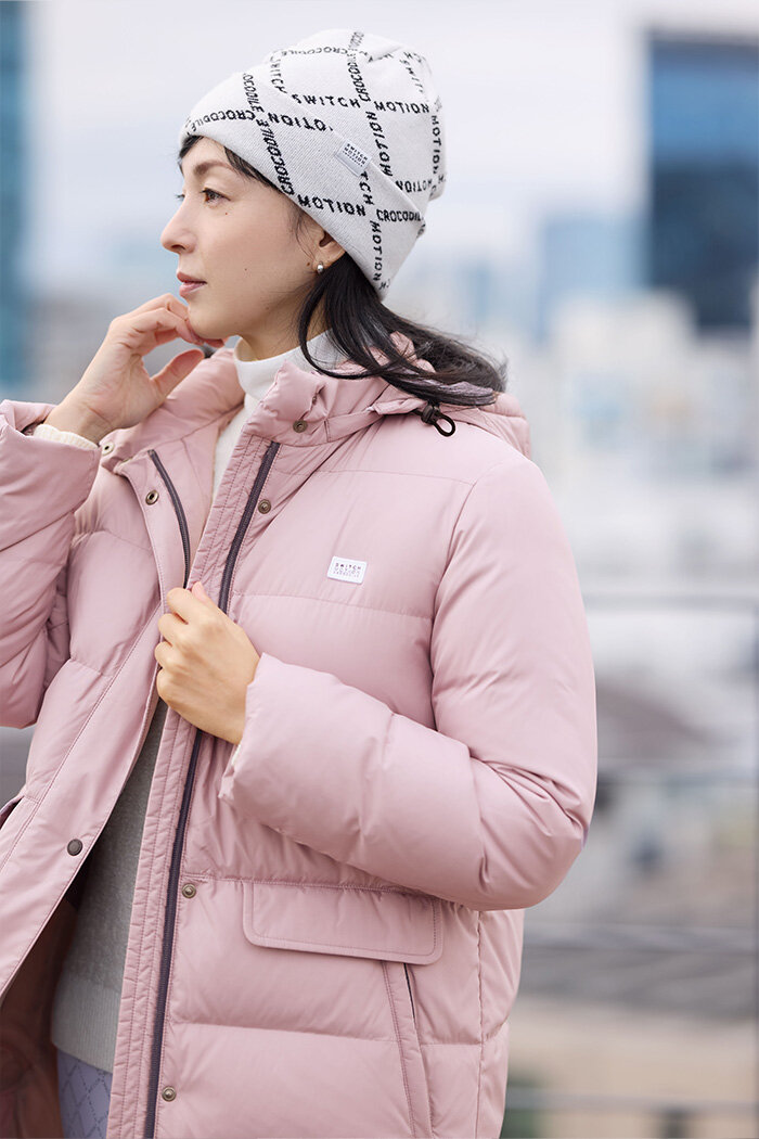 すっきり見えが叶う スマートダウンコート【スウィッチモーション