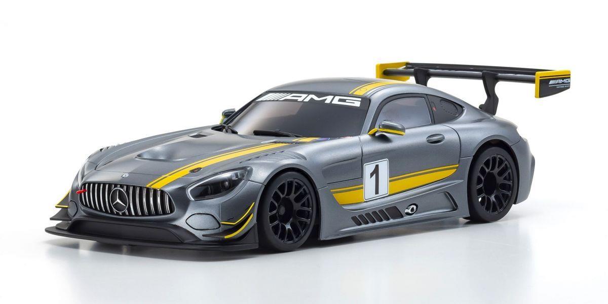 Kyosho MINI-Z RWD Series Ready Set Mercedes AMG GT3 Grey Yellow