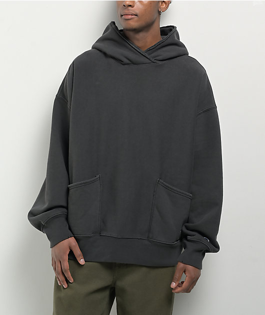 Champion Reverse Weave Crossover Black Vintage Dye Hoodie | Zumiez