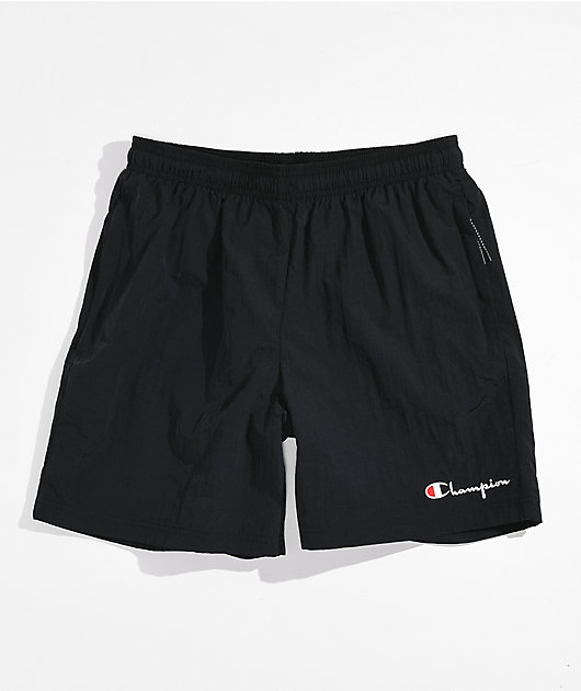Champion Warm Up Black Nylon Shorts | Zumiez