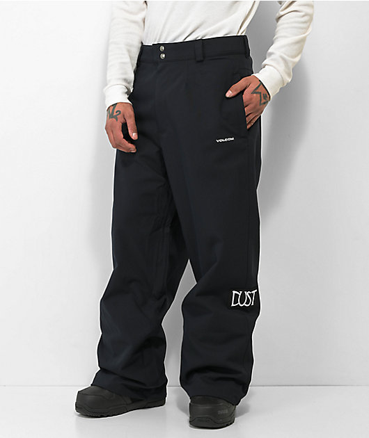 Volcom x Dustbox Black 15K Chino Snowboard Pants | Zumiez