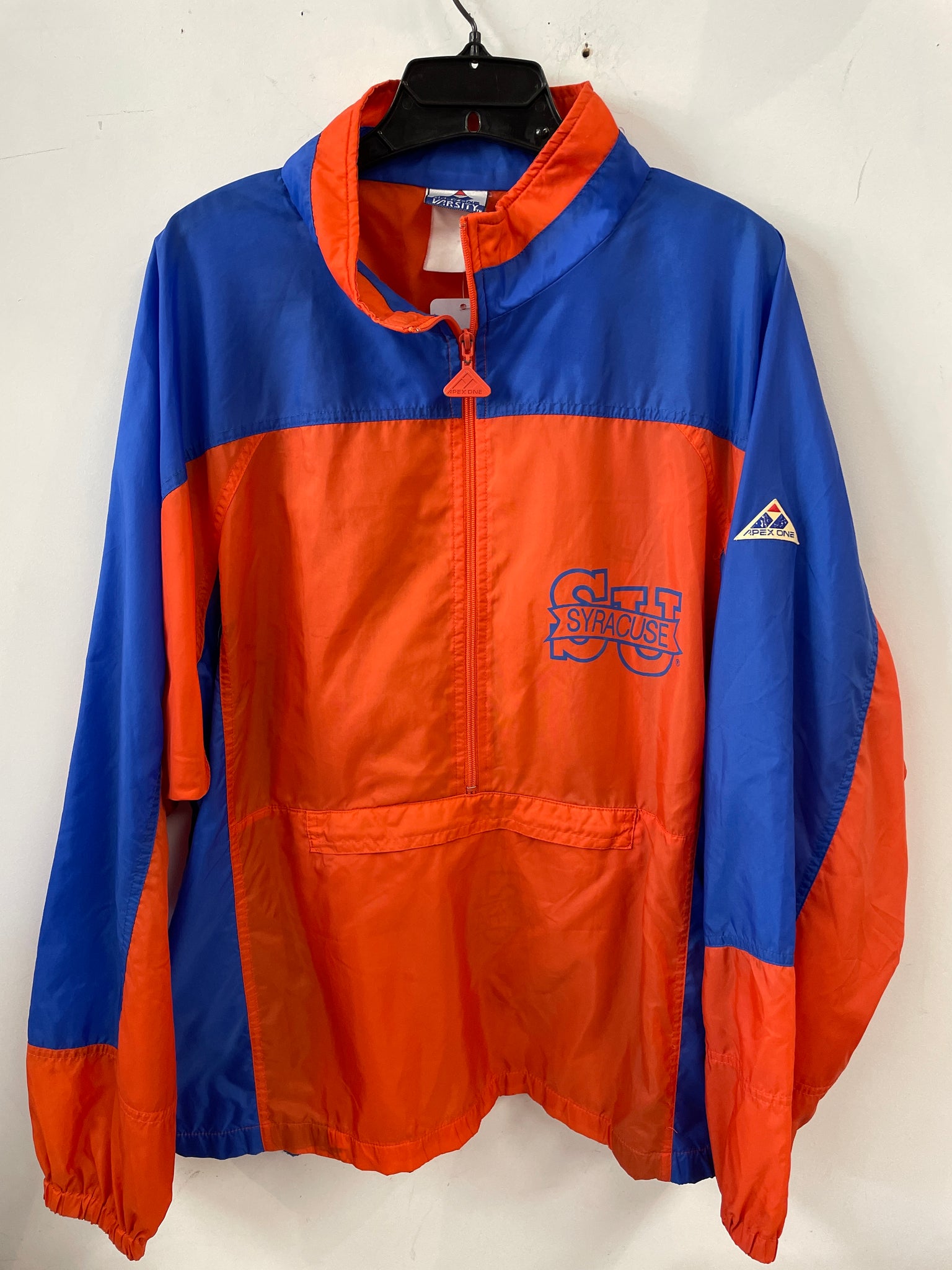 Vintage Syracuse Royal Blue and Orange Windbreaker Jacket L/XL