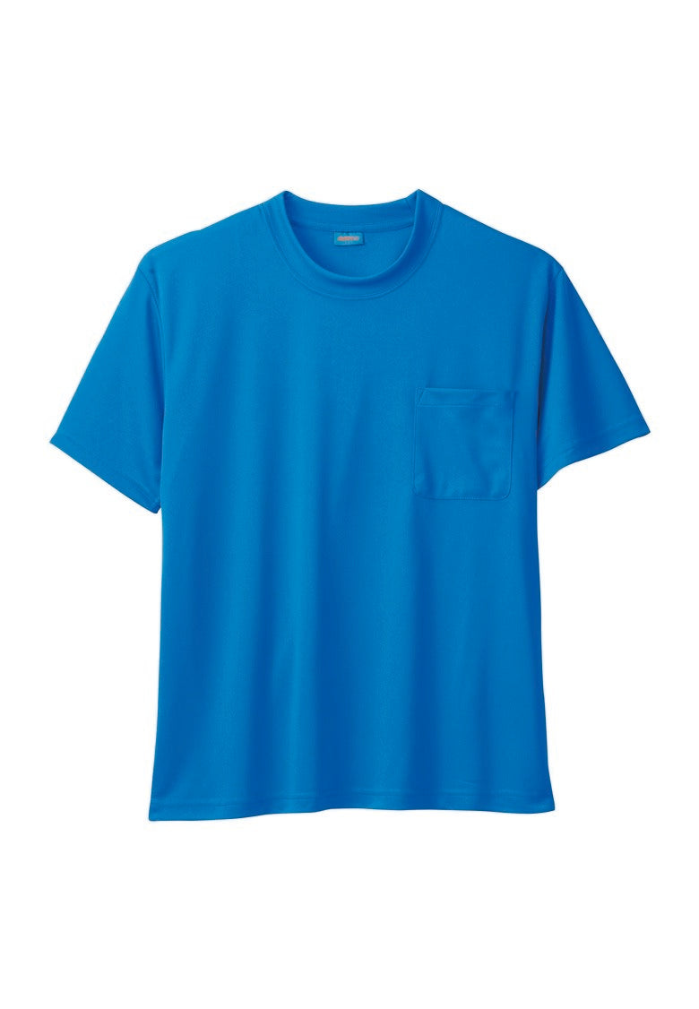 SOWA 50381 桑和 ハニカムメッシュ半袖Tシャツ（胸ポケット付）SS?8L