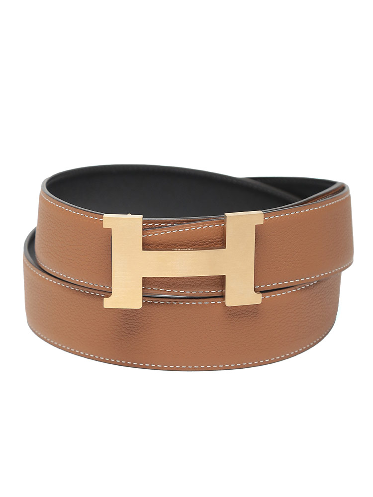 HERMES (エルメス) リバーシブル レザー ピンバックルベルト