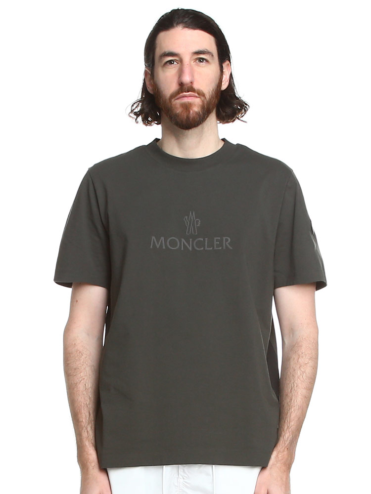 MONCLER (モンクレール) クラシックロゴ クルーネック 半袖 Tシャツ