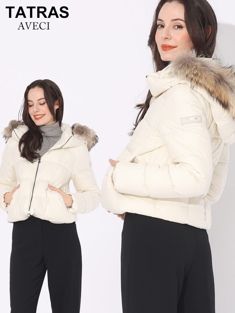 TATRAS (タトラス) ファーフード フルジップ ダウンジャケット AVECI