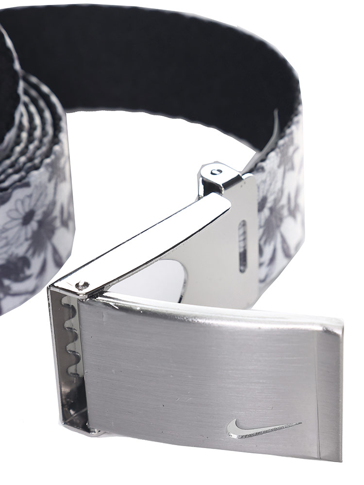 リバーシブル 総柄プリント 無地 ウェブベルト (NIKE) ナイキ 大きい